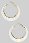 Marbled Acrylic Hoop Earrings