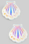 Opalescent Shell Drop Earrings - #KE27949
