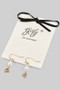 18K Gold Dipped Pearl And Crab Charm Drop Earrings
