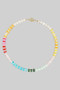 Multi Colored Beaded Necklace