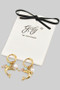 18K Gold Dipped Hoops With Dolphin Charm And Beads