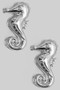 Double Sided Seahorse Post Earrings