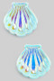 Opalescent Shell Drop Earrings - #KE27949