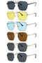 Assorted Dozen Square Aviator Sunglasses