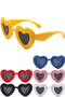 Bold Heart Frame Assorted Sunglasses