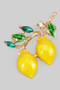 Double Lemon Brooch Pin
