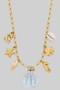 18K Gold Dipped Shell Sea Motif Charm Necklace