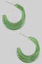 Acrylic Scoop Hoops