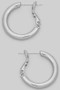Slim Brass Tube Hoops