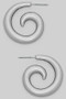 One Inch Swirl Hoops