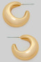 One Inch Chunky Crescent Hoops