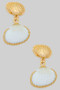 Tiered Seashell Drop Earrings