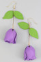 Dangling Tulip Drop Earrings
