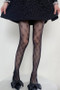 Lacy Bow Print Stockings