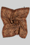 Leopard Print Silky Square Scarf