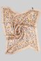 Country Flower Silky Square Scarf