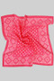 Geo Polka Dot Print Silky Square Scarf