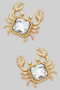 Glass Stone Crab Studs