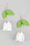 Dangling Tulip Drop Earrings