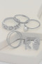 Six Piece Sea Motif Ring Stacking Set