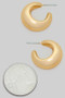 One Inch Chunky Crescent Hoops