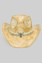 Handmade Cowboy Hat W Silver Bull And Multiple Ban