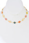 Linked Floral Choker Necklace