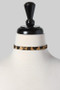 Leopard Fur Button Snap Choker