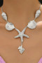 Large Shell Charm Y Chain Necklace