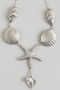 Large Shell Charm Y Chain Necklace