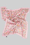 Country Flower Silky Square Scarf