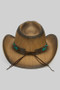Cowboy Straw Hat W Tq Bloom Butterfly Concho Band
