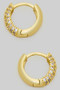 Gold Dipped Micro Pave Hoops