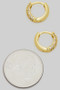 Gold Dipped Micro Pave Hoops