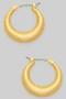 Light Textured Brass Hoops