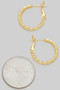 Ruffled Edged Brass Hoops