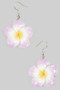 Lovely Ceramic Flower Drop Earrings
