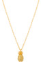 Gold Dipped Cz Pineapple Choker 