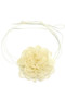 Shimmer Mesh Flower Wrap Choker Necklace - #KN19958