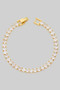18K Gold Dipped Cz Cupchain Bracelet