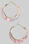 Marbled Acrylic Hoop Earrings