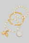 Three Piece Turtle Shell Pearl Stretch Bracelets