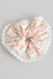 Country Flower Doily Edged Hair Scrunchie