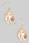Opalescent Shell Drop Earrings