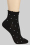 Polka Dot Print Ruffled Socks