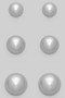Stainless Steel Three Pair Ball Stud Set