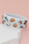 Beach Shell Print Bangle Bracelet