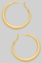 Shiny Tapered Hoop Earrings