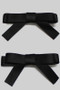 Satin Bow Hair Clip Set