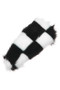 Furry Checker Hair Snap Clip